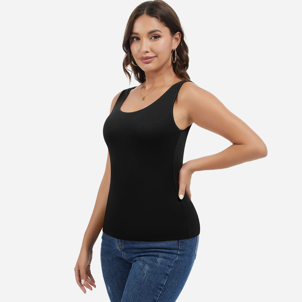Vera Morelle Thermal Fleece Lined Tank Top Cami Underwear Base Layer Vest