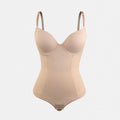 Vera Morelle Tummy Control Shapewear Backless Thong Low Back Bodysuit
