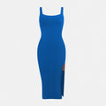 Vera Morelle Slit Tummy Control Shapewear Slip Dress